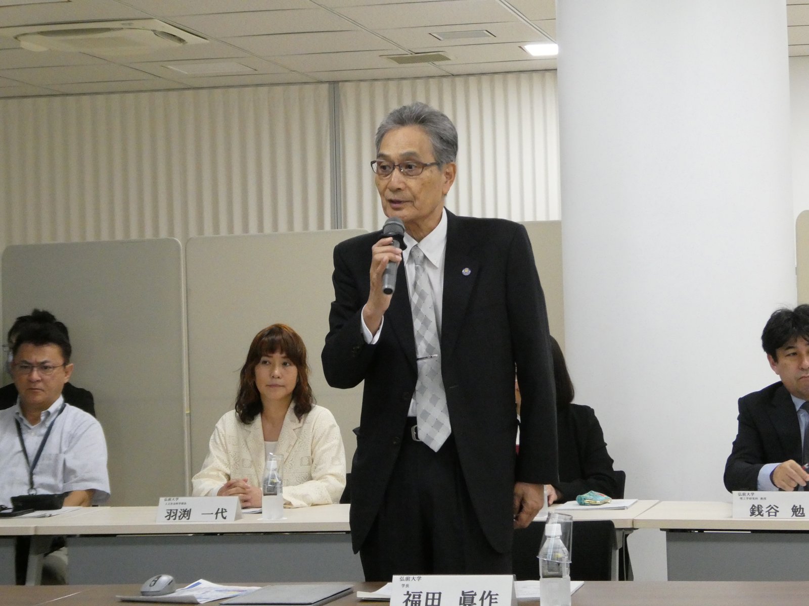 福田学長による挨拶